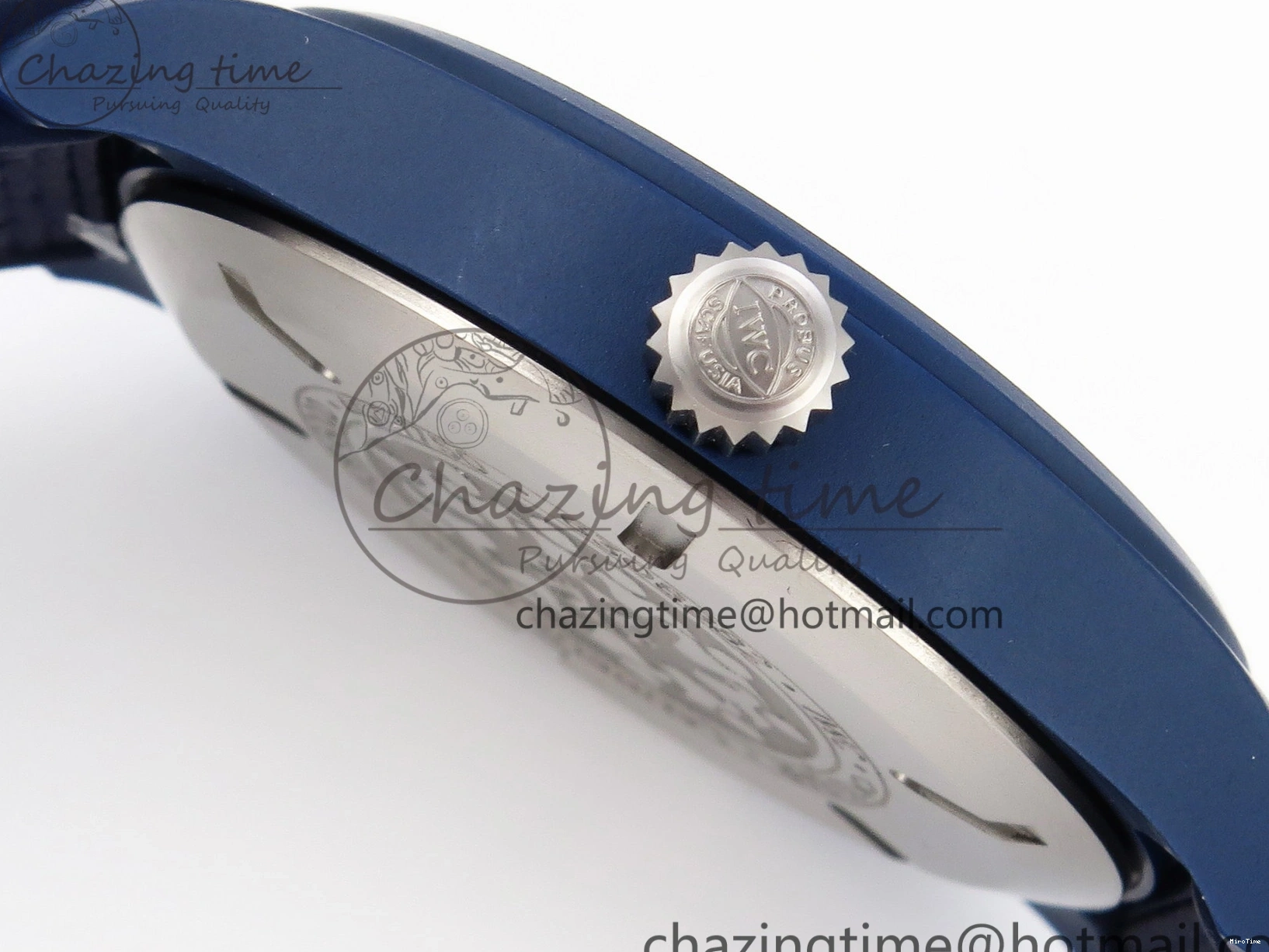 MIROTIME 0418 Original Pilot’s Watch Laureus Blue Ceramic IW328101 ZF 1:1 Best Edition on Blue Nylon Strap A 7027